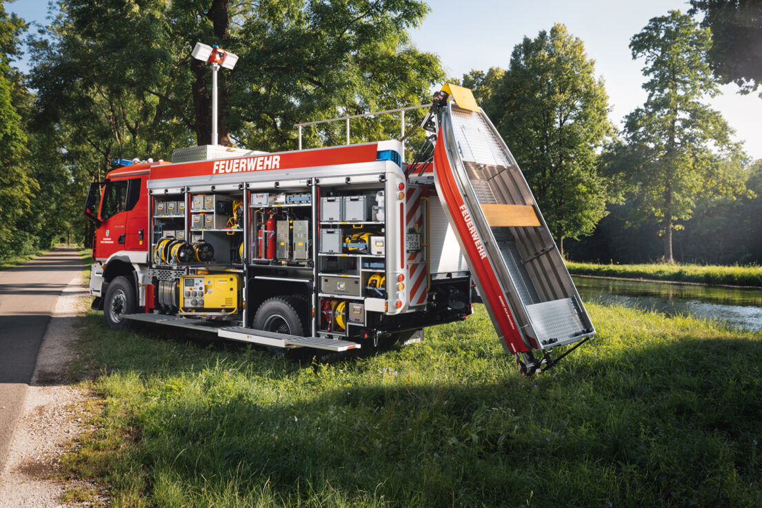 Magirus, Pistenbully, Inustrie, Feuerwehr, Brandschutz, Firebull, rampant, ulm